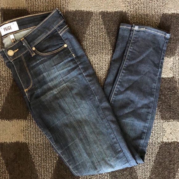 Paige Verdugo Ultra Skinny Dark Blue Jeans size 27 - Picture 3 of 7